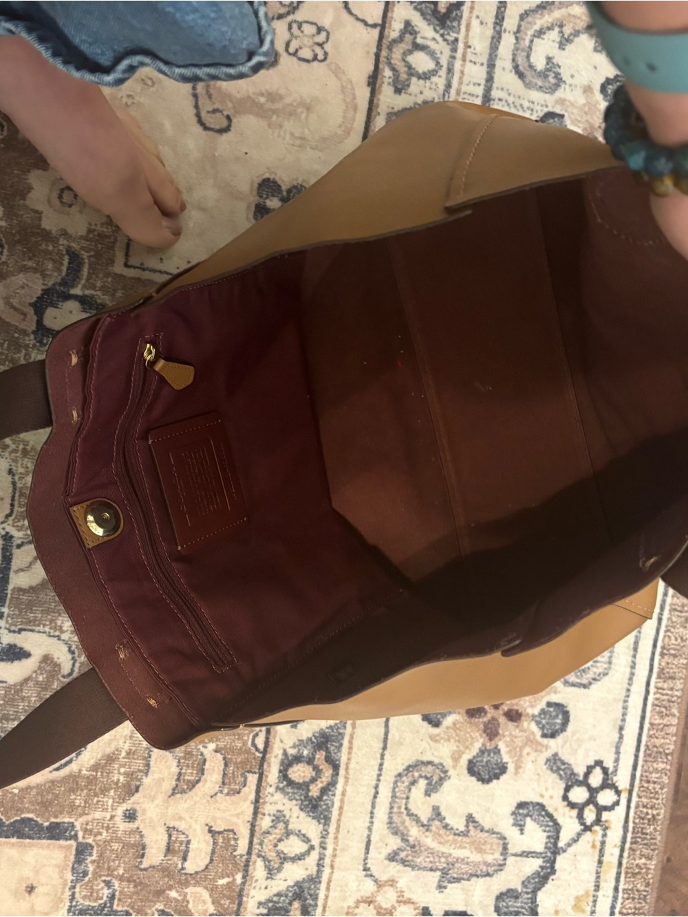 Coach Derby tote tan leather - Picture 5 of 6